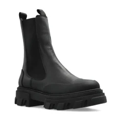 DAMES Ganni Chelseaboots^Chelsea Mid Leren Laarzen