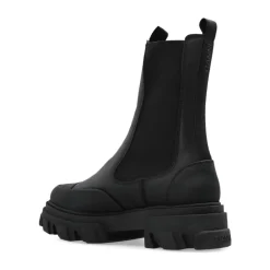 DAMES Ganni Chelseaboots^Chelsea Mid Leren Laarzen