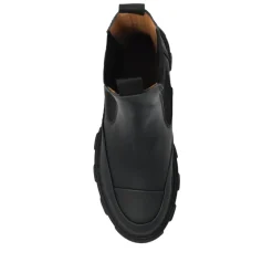 DAMES Ganni Chelseaboots^Chelsea Mid Leren Laarzen