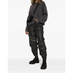 DAMES Ganni Chelseaboots^Chelsea Mid Leren Laarzen