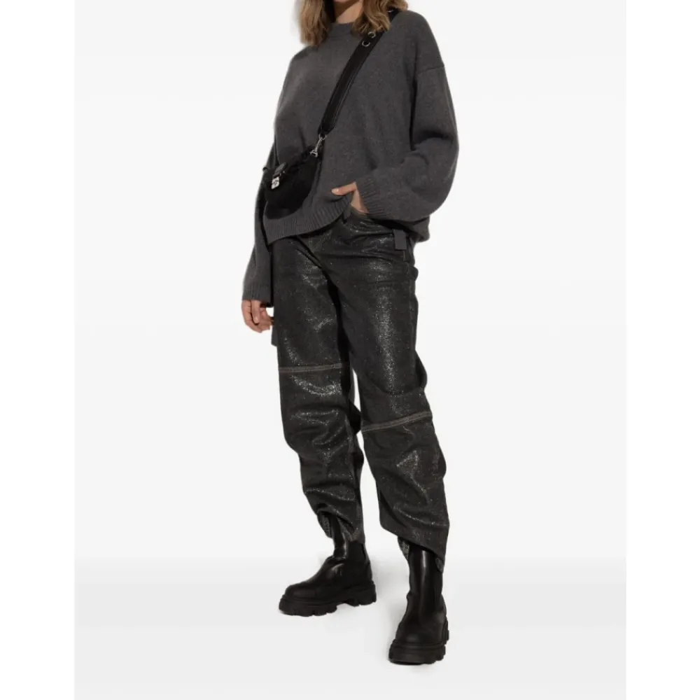 DAMES Ganni Chelseaboots^Chelsea Mid Leren Laarzen