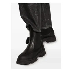 DAMES Ganni Chelseaboots^Chelsea Mid Leren Laarzen