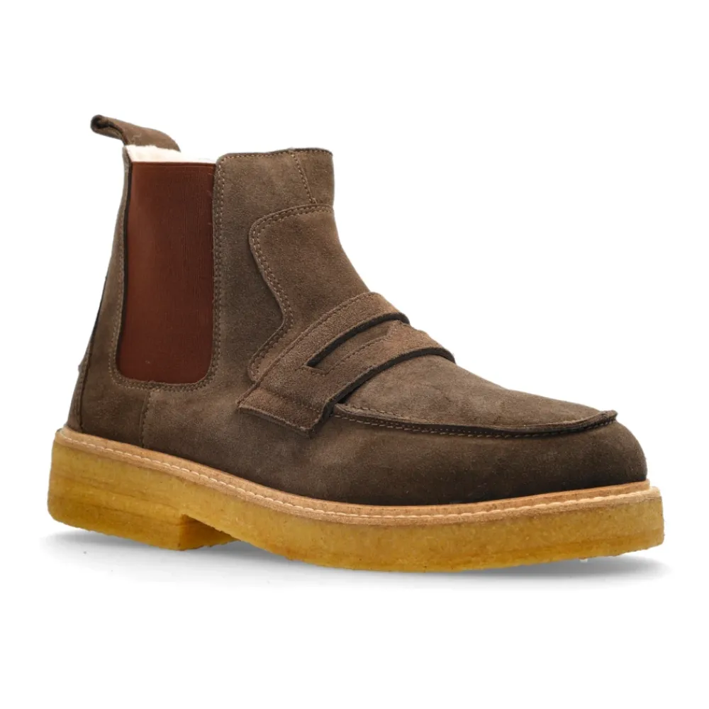 Heren Inuikii Chelsea Velour suède schoenen