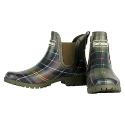 DAMES Barbour Chelsea-stijl laarzen in klassiek tartan