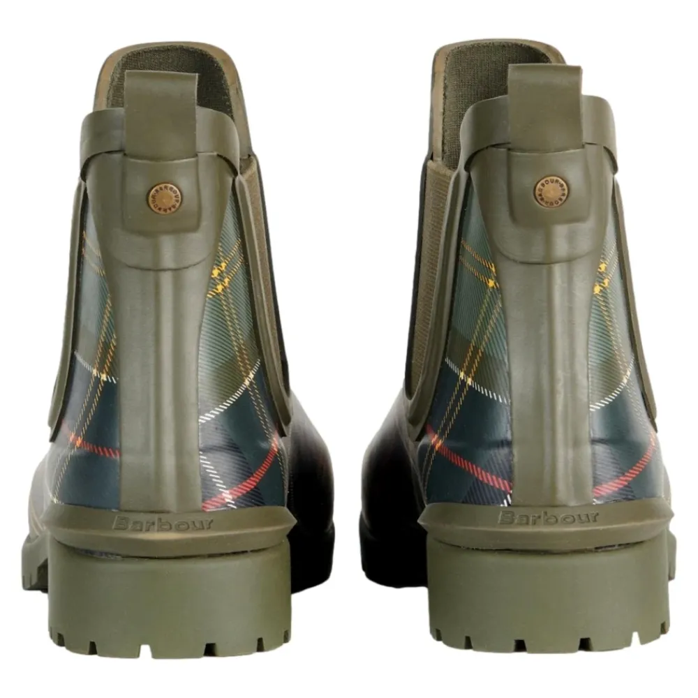 DAMES Barbour Chelsea-stijl laarzen in klassiek tartan