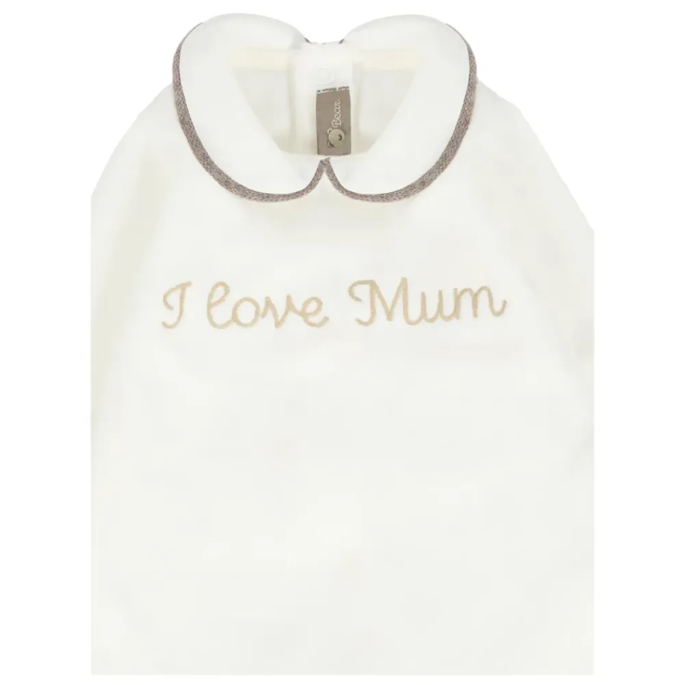 Little Bear Jumpsuits^Chenille Romper met Peter Pan-kraag