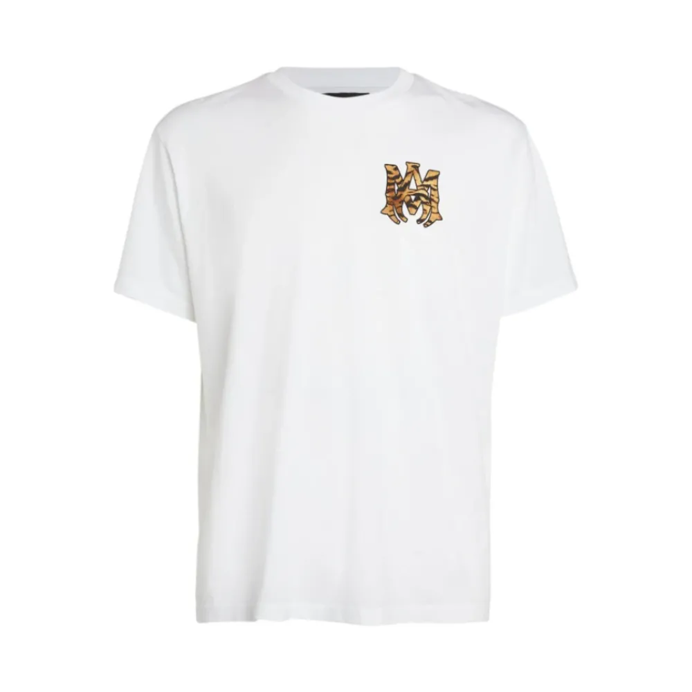 Heren Amiri Shirts^Chinees Nieuwjaar Tee met Tijgerprint