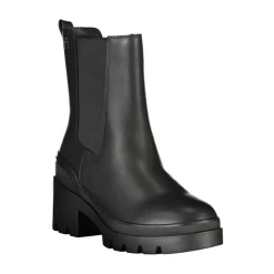 DAMES Tommy Hilfiger Chelseaboots^Chique Enkellaarsjes met Elastiek aan de Zijkant en Logodetail