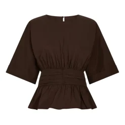 DAMES Neo Noir Blouses^Chocoladee Poplin Blouse