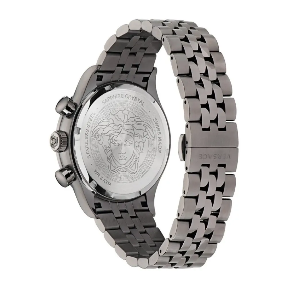 Heren Versace Chronograaf HELLENYIUM CHRONO blauw horloge