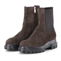 DAMES AGL Chelseaboots^Chunky Beat Veloursleren Laarzen