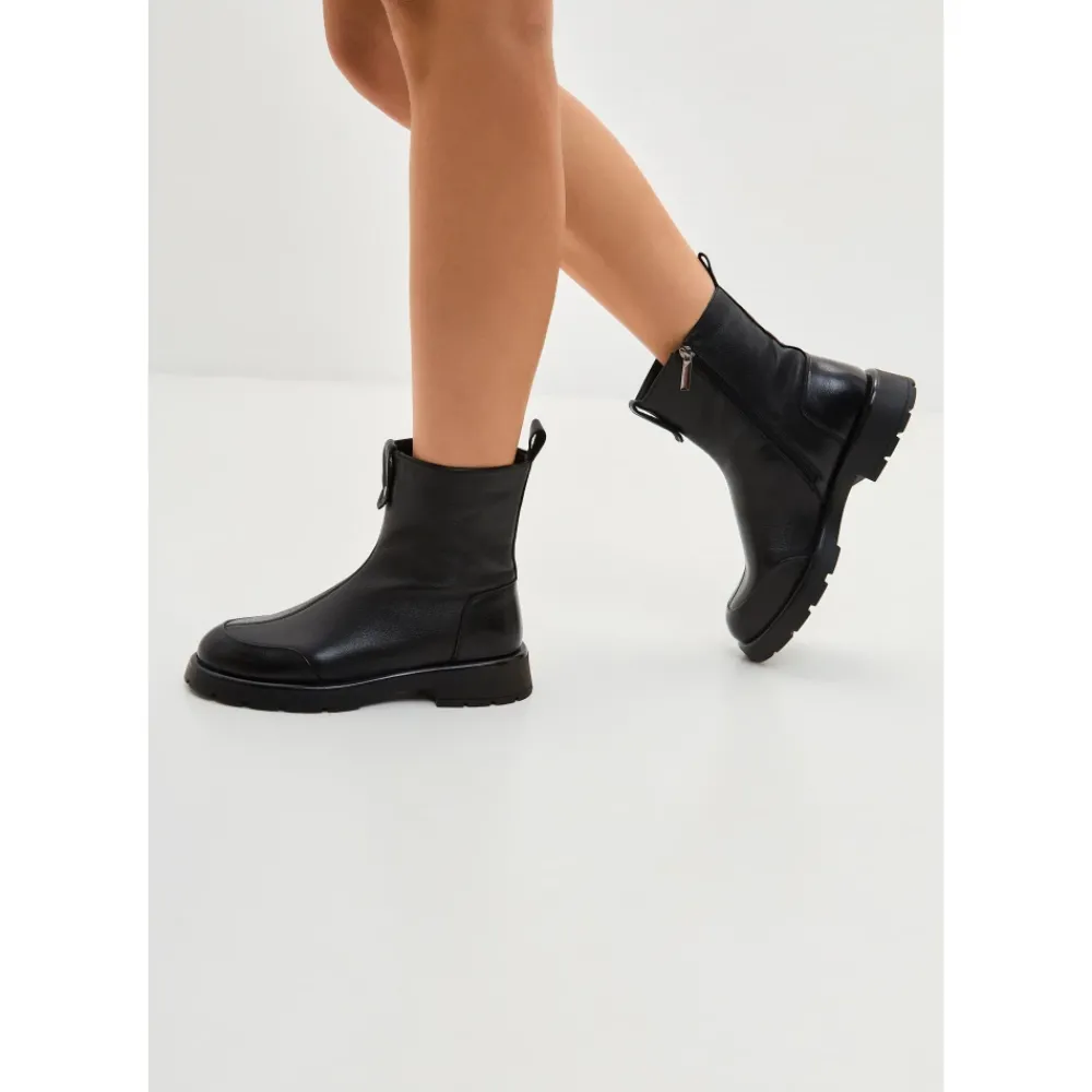 DAMES Cesare Gaspari Chunky Enkellaarsjes Wol Penelope -