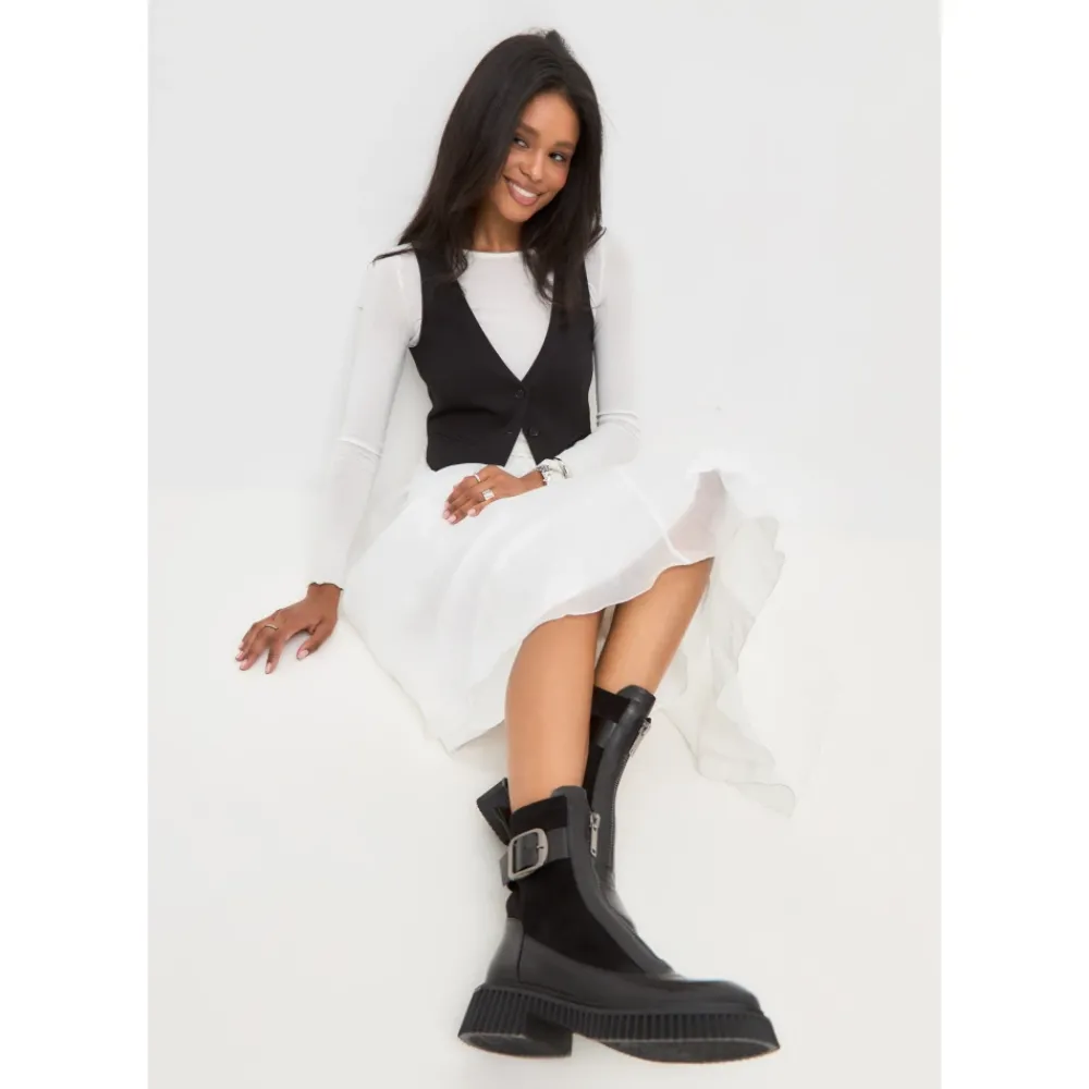 DAMES Cesare Gaspari Chunky Sole Enkellaarsjes Ciara -