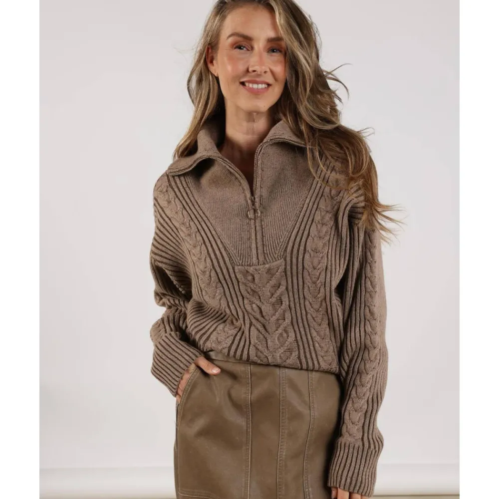 DAMES NUKUS Truien & Vesten^Clair Pullover Zipper