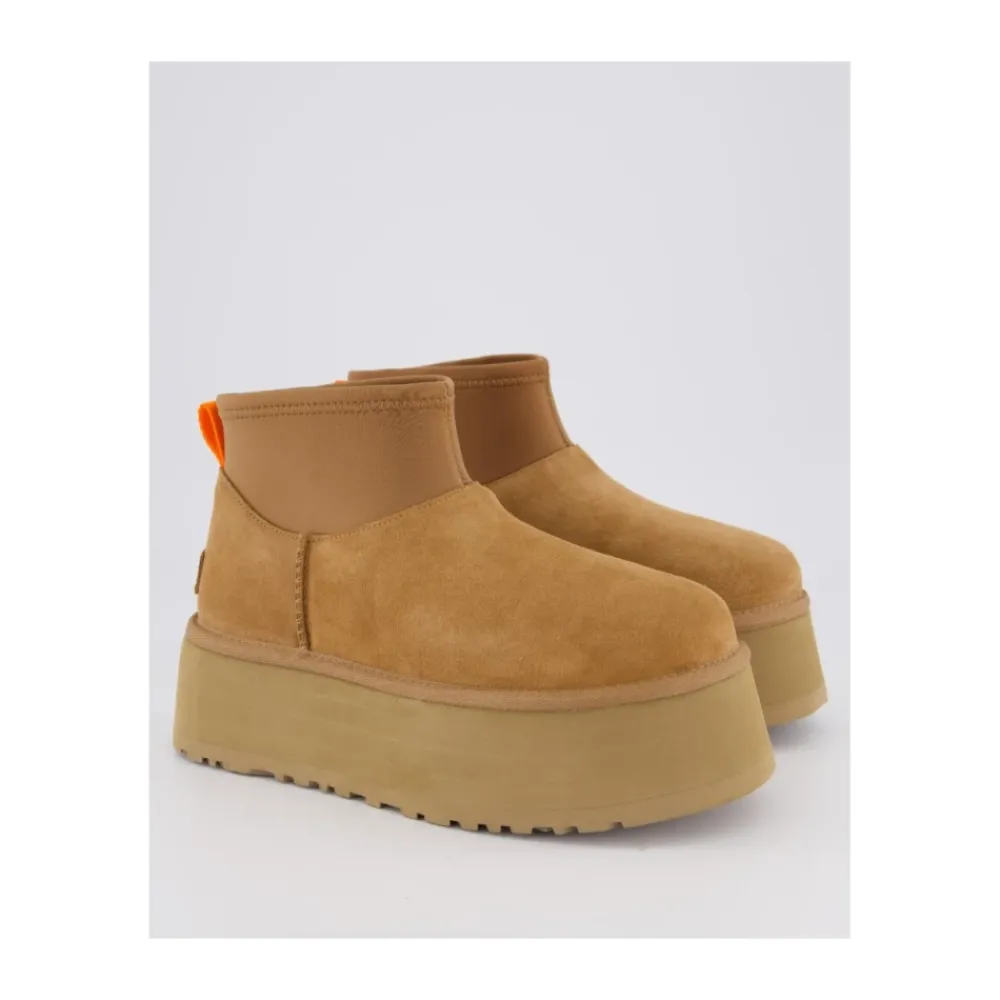 DAMES UGG Laarzen^Classic Mini Dipper Laarzen Chestnut