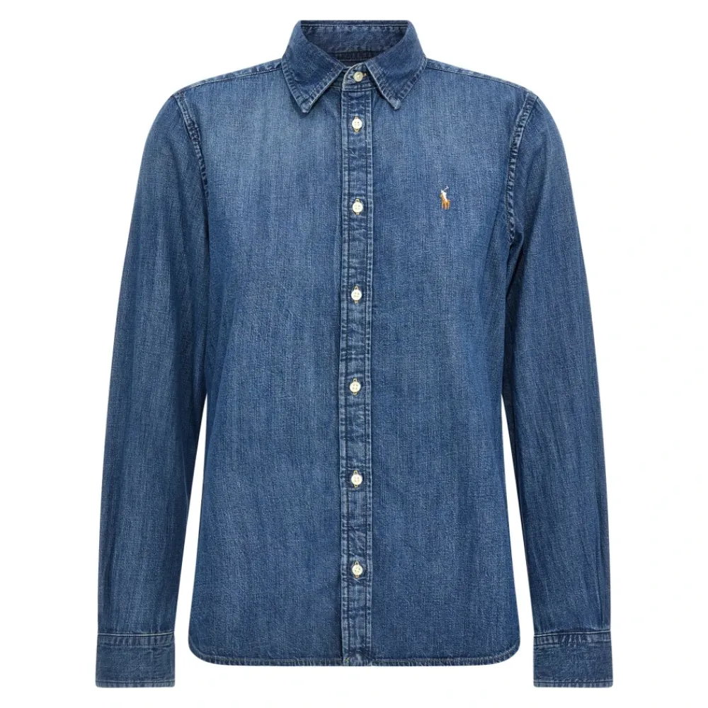 DAMES Polo Ralph Lauren Blouses^Classic-Fit Denim Overhemd