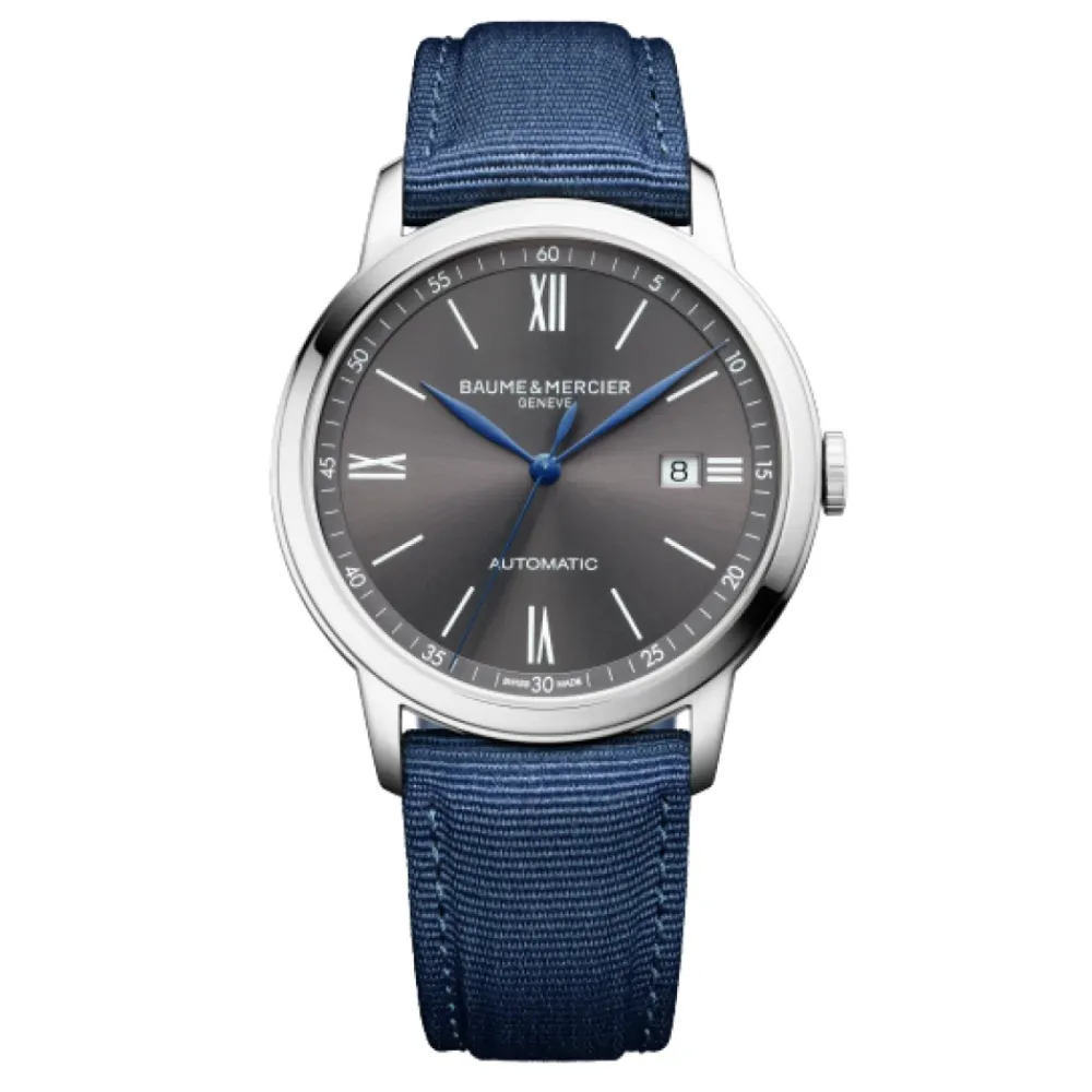 DAMES Baume et Mercier Horloges^Classima Automatisch Blauw Textielband