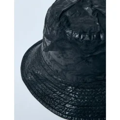 Heren Rick Owens Coated Bucket Hat met Zelfbindende Sluiting
