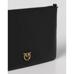 DAMES PINKO Clutches^Compacte Pouch met Rits en Metalen Vogeldetail