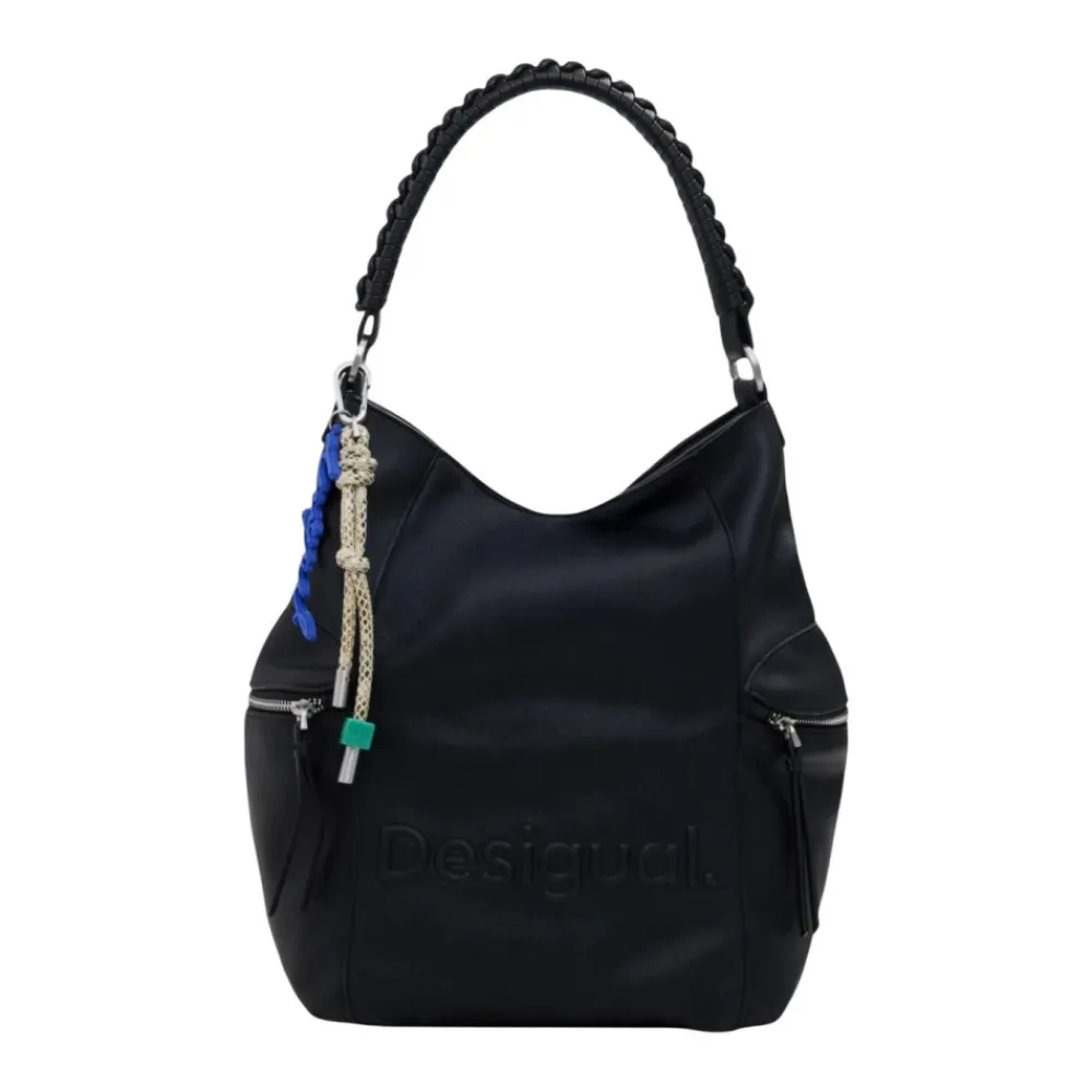 DAMES Desigual Convertible Handtas Rugzak met Ritssluiting en Meerdere Vakken