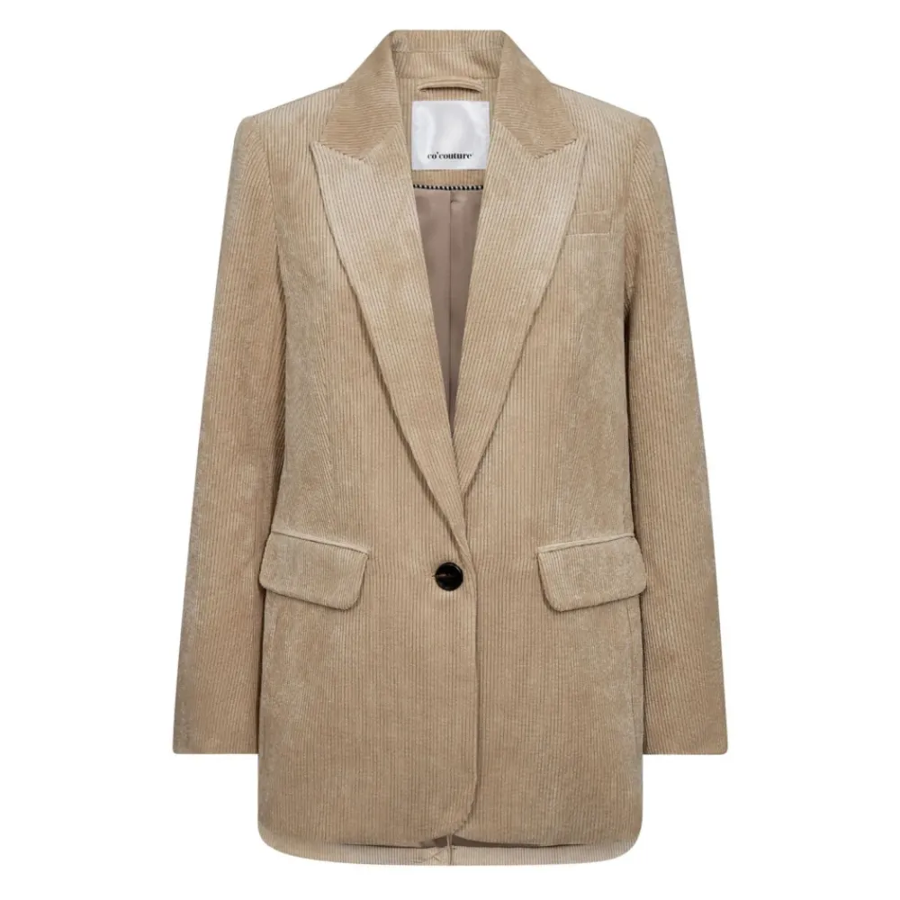DAMES Co'Couture Jassen^Cord Blazer Sand