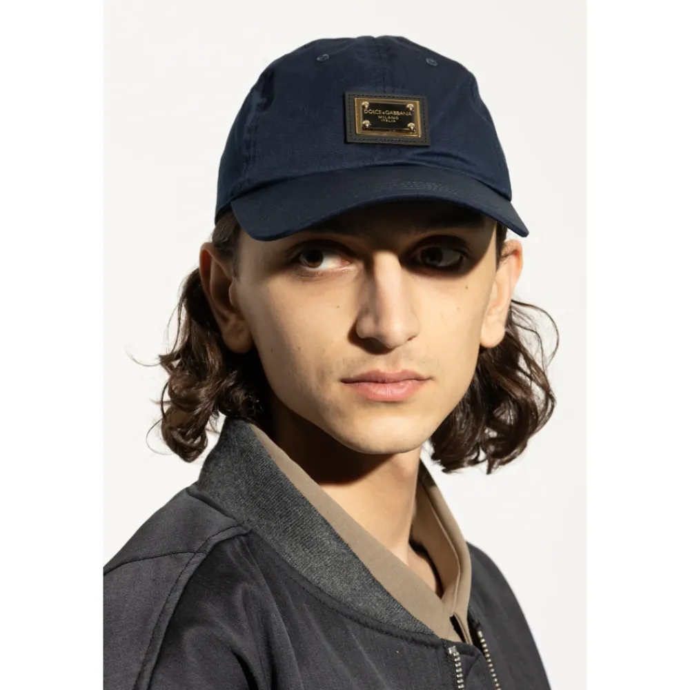 Heren Dolce & Gabbana Cotton Baseball Cap met Logo Tag