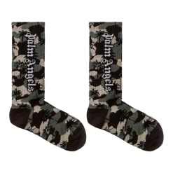 Palm Angels Cotton Camouflage Motif Sokken