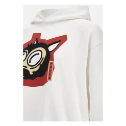 Heren Marni Cotton Hoodie met Wolf Print