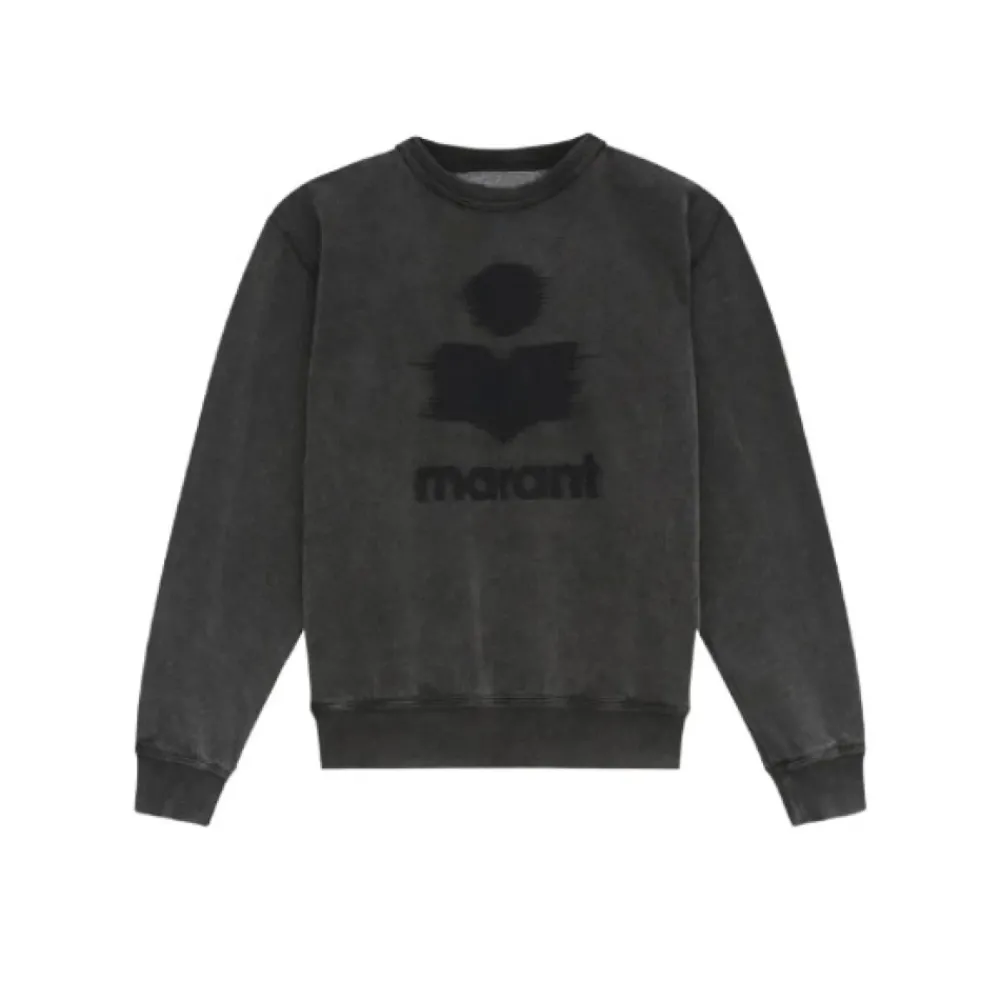 Heren Isabel Marant Truien & Vesten^Cotton Logo Sweatshirt