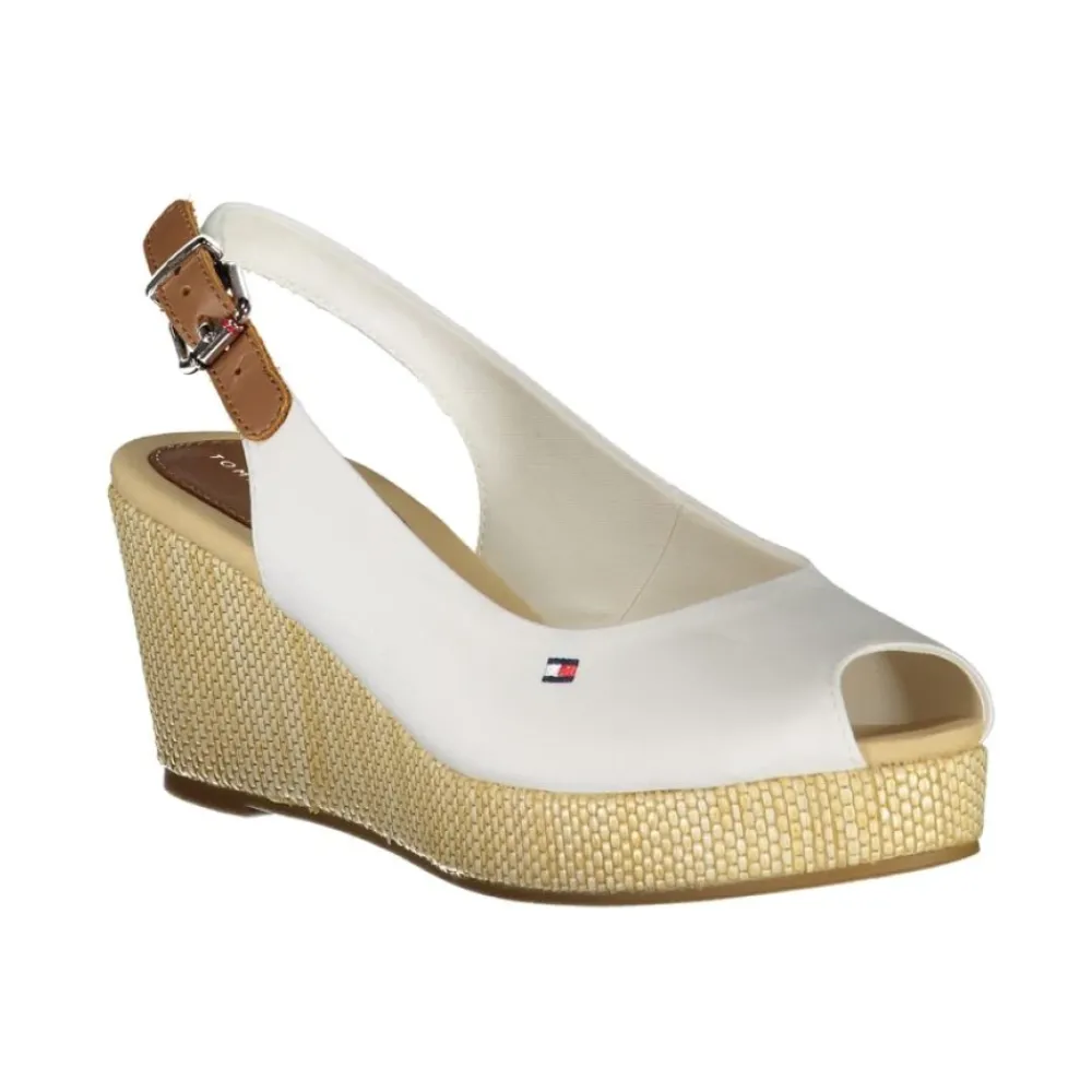 DAMES Tommy Hilfiger Sleehakken^Cotton Sandal