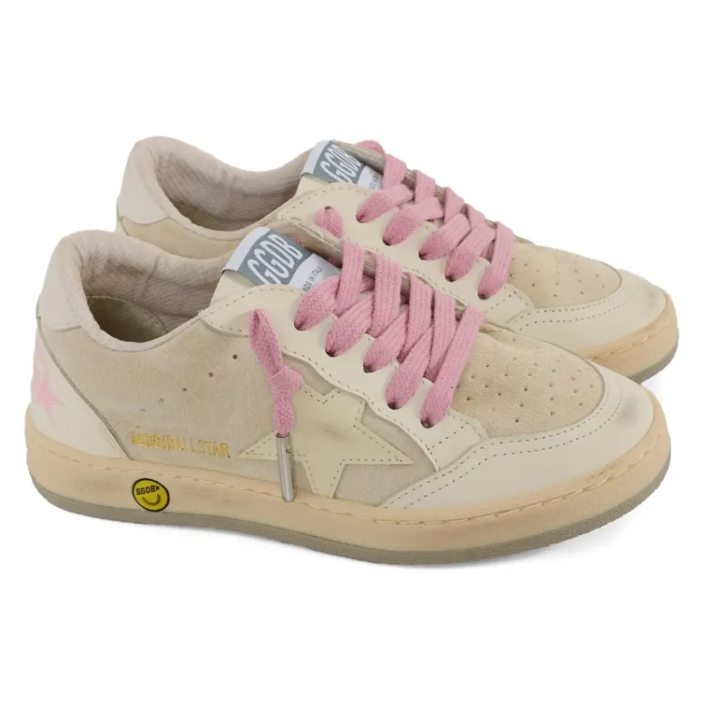 Golden Goose Sneakers^Cream Latte Ballstar Sneakers
