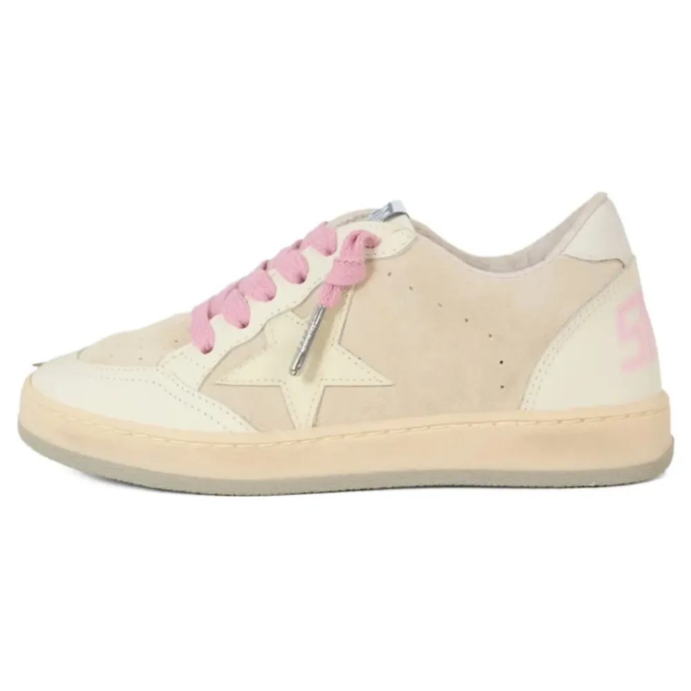 Golden Goose Sneakers^Cream Latte Ballstar Sneakers
