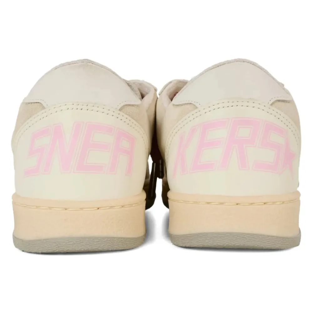 Golden Goose Cream Latte Ballstar Sneakers