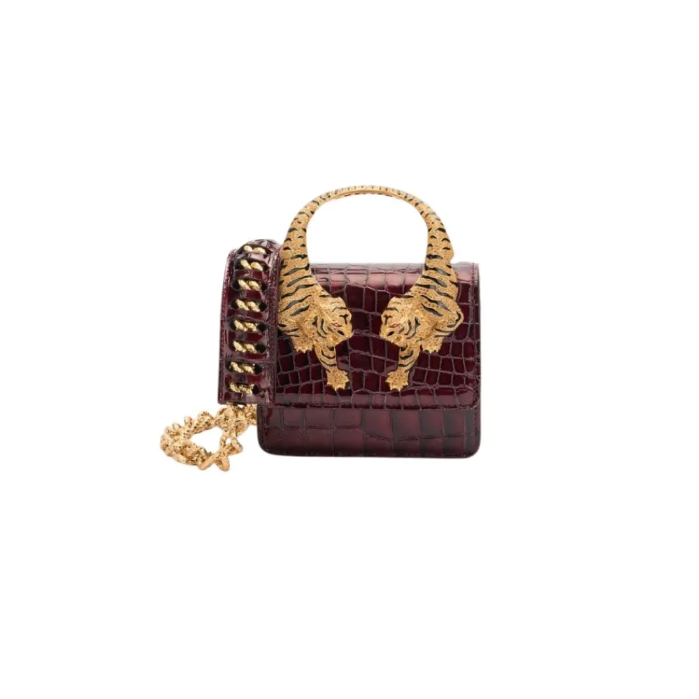 DAMES Roberto Cavalli Crocodile-Print Tiger Tas