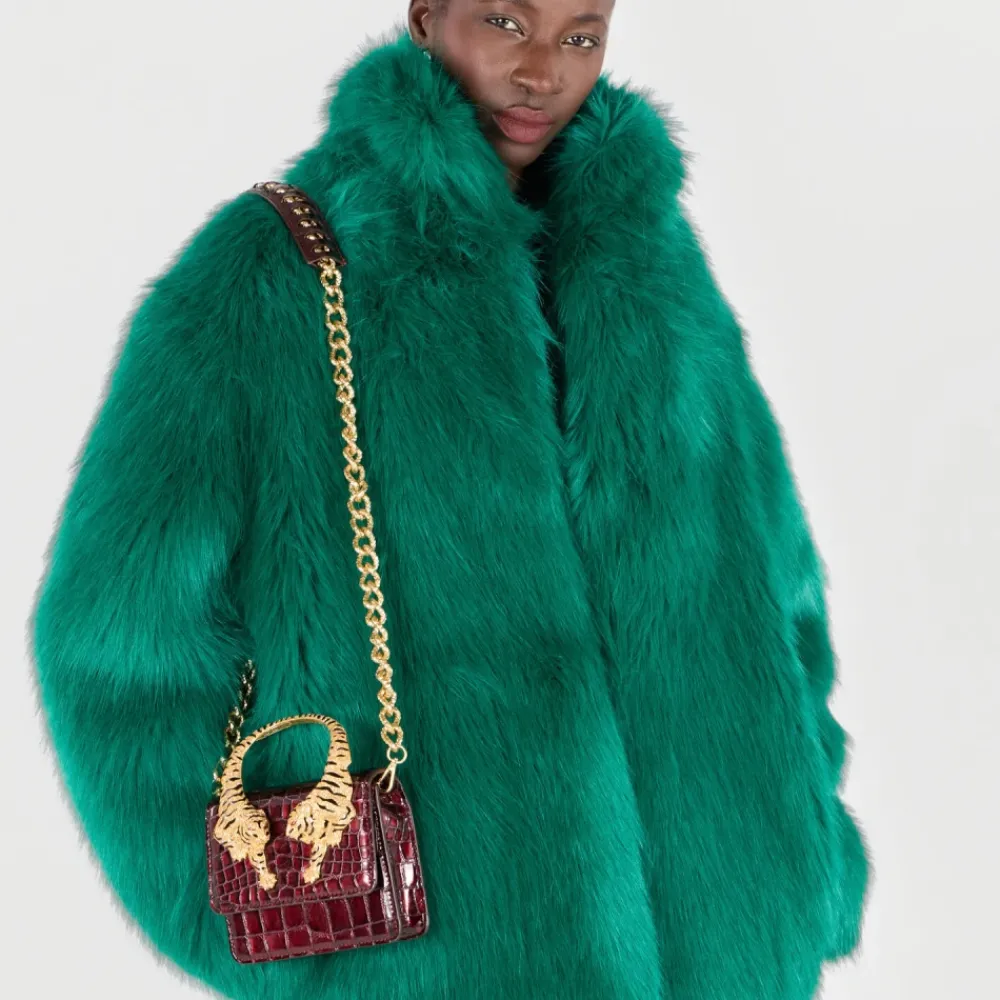 DAMES Roberto Cavalli Crocodile-Print Tiger Tas