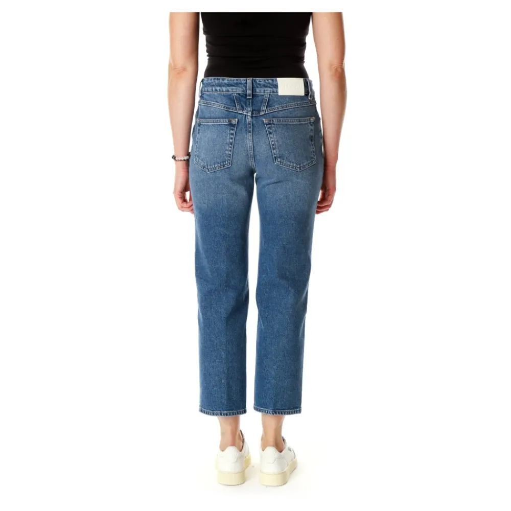 DAMES Closed Jeans^Cropped Straight Fit Jeans