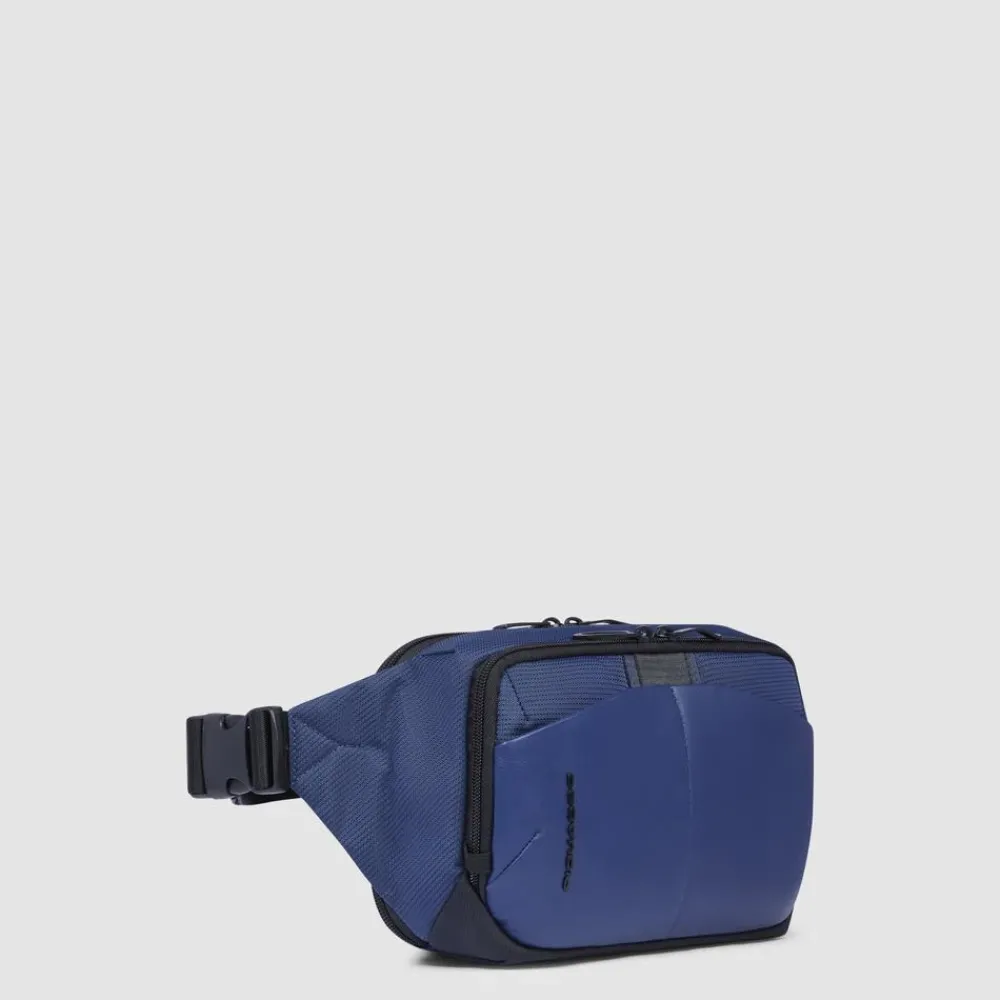 DAMES Piquadro Crossbody-tasje van stof en bio-based materiaal met RFID-bescherming