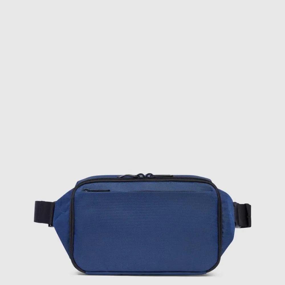 DAMES Piquadro Crossbody-tasje van stof en bio-based materiaal met RFID-bescherming