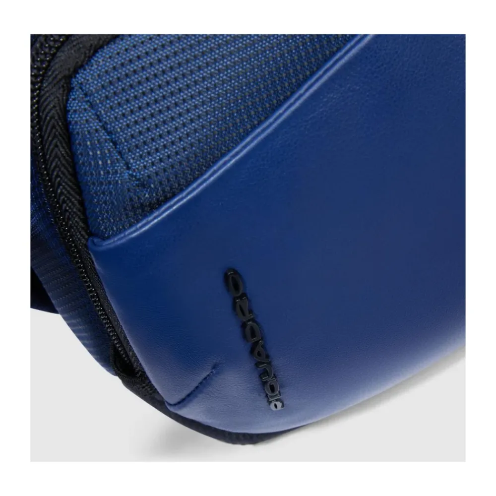 DAMES Piquadro Crossbody-tasje van stof en bio-based materiaal met RFID-bescherming