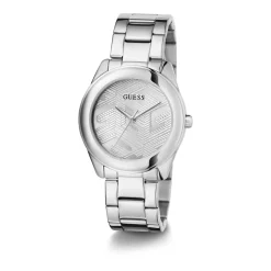 DAMES Guess Cubed Zilveren Horloge