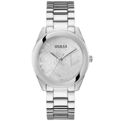 DAMES Guess Cubed Zilveren Horloge