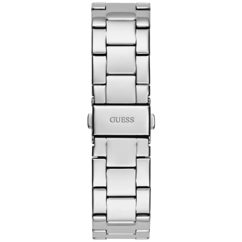 DAMES Guess Cubed Zilveren Horloge
