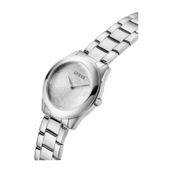 DAMES Guess Cubed Zilveren Horloge