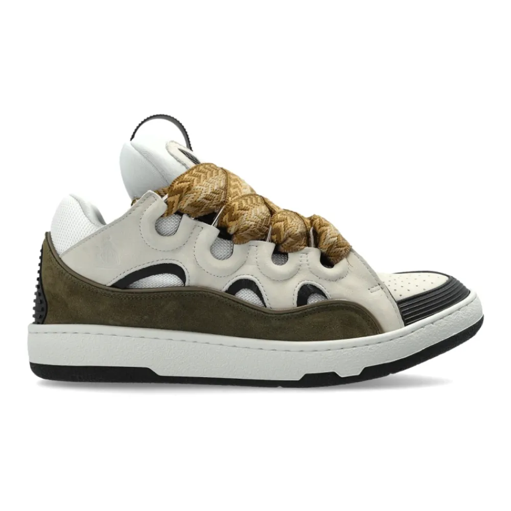DAMES Lanvin Curb Leather Sneakers
