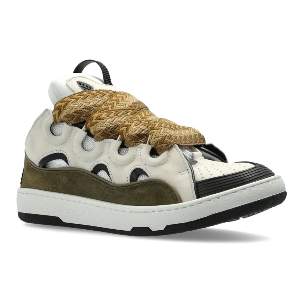 DAMES Lanvin Curb Leather Sneakers