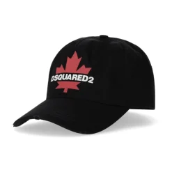 Heren Dsquared2 Petten^D2 Leaf Baseball Cap