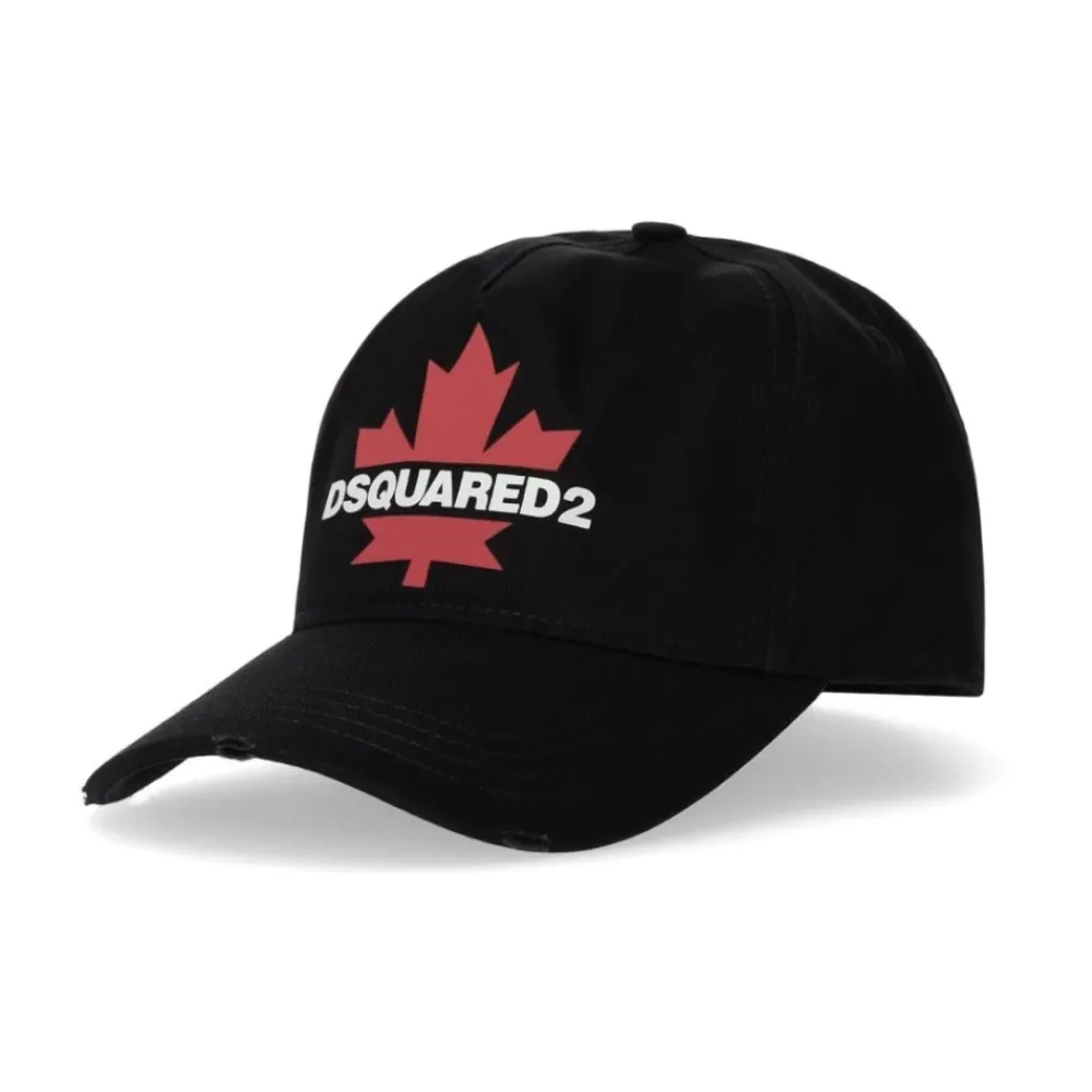 Heren Dsquared2 Petten^D2 Leaf Baseball Cap