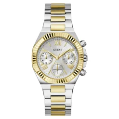 DAMES Guess Dames Multifunctioneel Horloge EQUALITY GW0769L3 Zilver en Goud