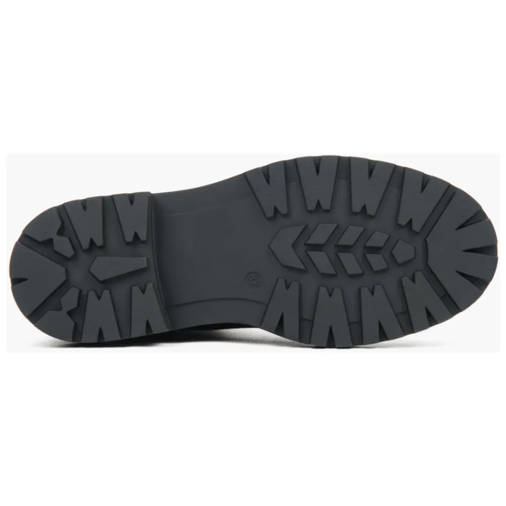 DAMES Estro Chelseaboots^Dames Saddle Brown Platform Chelsea Boots in Echt Italiaans Velours