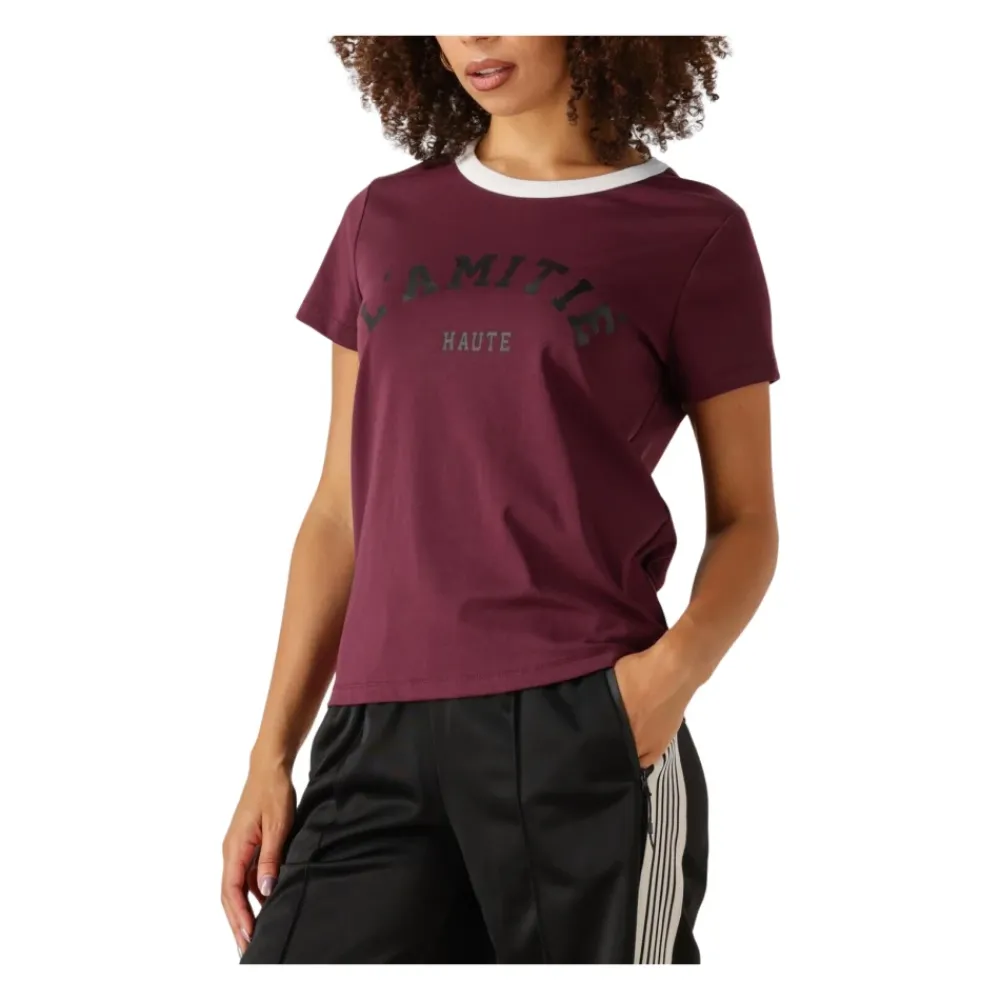 DAMES Haute L'Amitié Dames Tops & T-shirts Neckline Logo Tee